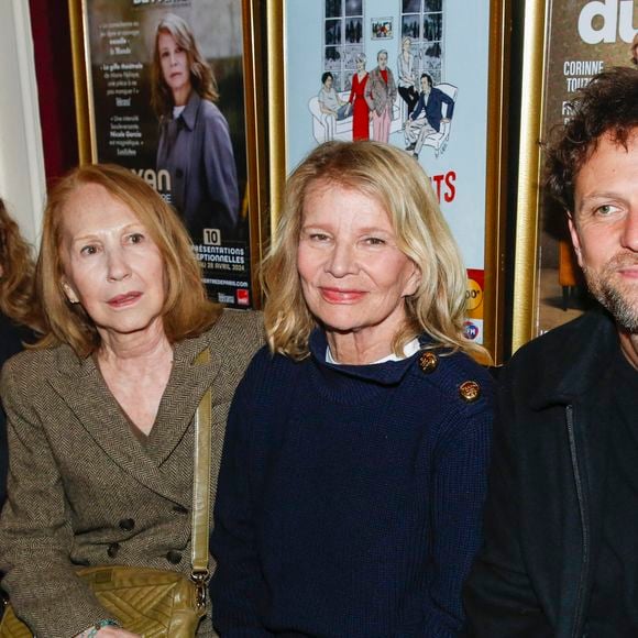 Nathalie Baye, Nicole Garcia et son fils Pierre Rochefort-  - Générale de la pièce "Royan, la professeur de Français" au théâtre de Paris le 17 avril 2024. © Borde / Rindoff / Bestimage
