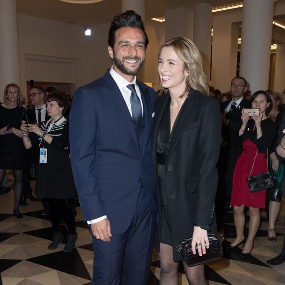 Maxim Nucci et sa compagne Isabelle Ithurburu (enceinte) - Arrivées lors de la 43ème cérémonie des Cesar à la salle Pleyel à Paris, le 2 mars 2018.
© Dominique Jacovides - Olivier Borde / Bestimage
