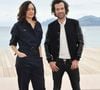 Passionné de musique, il a joué en 2019 dans la série "Vernon Subutex".
Cathy Verney et Romain Duris - Les acteurs de la série "Vernon Subutex" posent lors du festival Canneseries à Cannes le 6 avril 2019. © Bruno Bebert/Bestimage