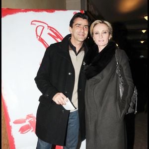 Patricia Kaas et Yannick Alléno au spectacle de Valérie Lemercier au Palace. RINDOFF-GUIREC / BESTIMAGE