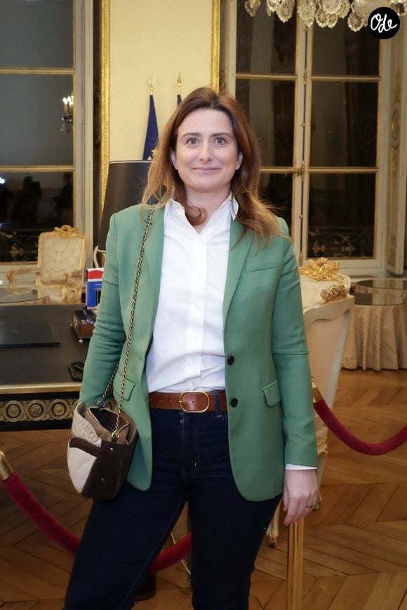 Marine Tondelier - Remise du Prix du Trombinoscope 2024 à l’Assemblée Nationale à Paris le 12 février 2025.  © Jack Tribeca/Bestimage