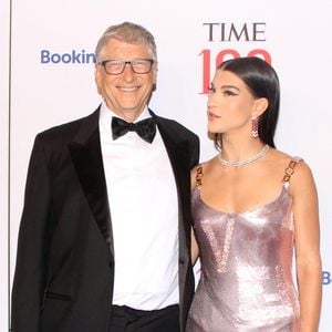 Bill Gates et Phoebe Adele Gates au photocall du gala "Time 100" au Lincoln Center à New York, le 8 juin 2022. STARMAX / BESTIMAGE