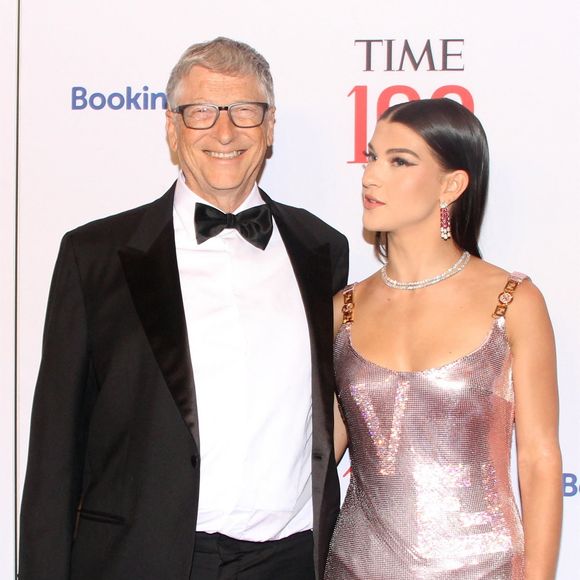 Bill Gates et Phoebe Adele Gates au photocall du gala "Time 100" au Lincoln Center à New York, le 8 juin 2022. STARMAX / BESTIMAGE