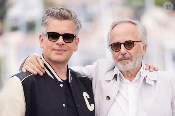 Benjamin Biolay, Fabrice Luchini - Photocall du film "Marcello Mio" (Compétition) lors du 77ème Festival International du Film de Cannes (14 - 25 mai 2024), le 22 mai 2024. 
© Moreau / Jacovides / Bestimage