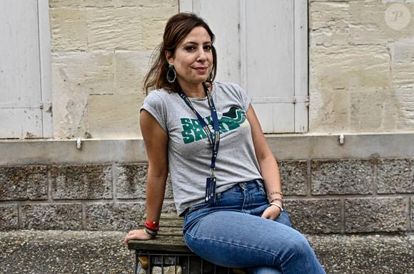 Léa Salamé - Festival International du Journalisme à Couthures sur Garonne le 15 juillet 2023. - Festival International du Journalisme à Couthures sur Garonne le 15 juillet 2023.  © Thierry Breton / Panoramic / Bestimage