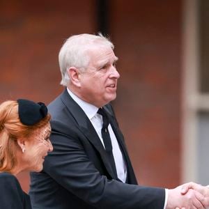 Le prince Andrew arrive à la messe de Requiem de la duchesse de Kent, à la cathédrale de Westminster, dans le centre de Londres. Photo by PA Photo/ Bestimage