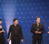 Exclusif - Caterina Murino, Laurent Gerra, Dany Brillant, Faustine Bollaert, pour les surprises lors de l'enregistrement de l'émission "La Boîte à secrets", présentée par F.Bollaert et diffusée le 10 octobre 2025 sur France 3, dans les studios du Lendit à Saint-Denis, Seine Saint-Denis, France, le 22 septembre 2025. © Jack Tribeca/Bestimage