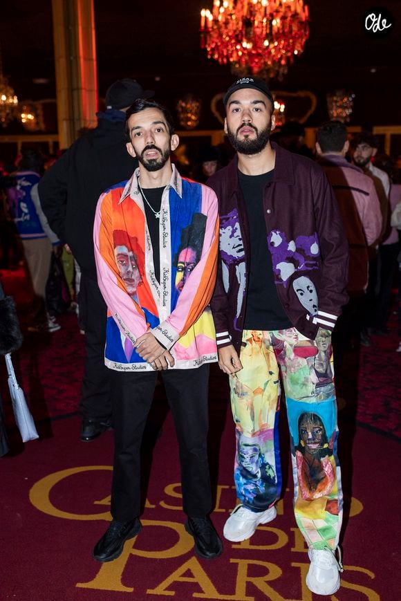Exclusif - Bigflo et Oli - People au défilé de mode Hommes "Kidsuper" prêt-à-porter automne-hiver 2023/2024 au Casino de Paris lors de la fashion week de Paris le 21 janvier 2023. © Pierre Perusseau/Bestimage