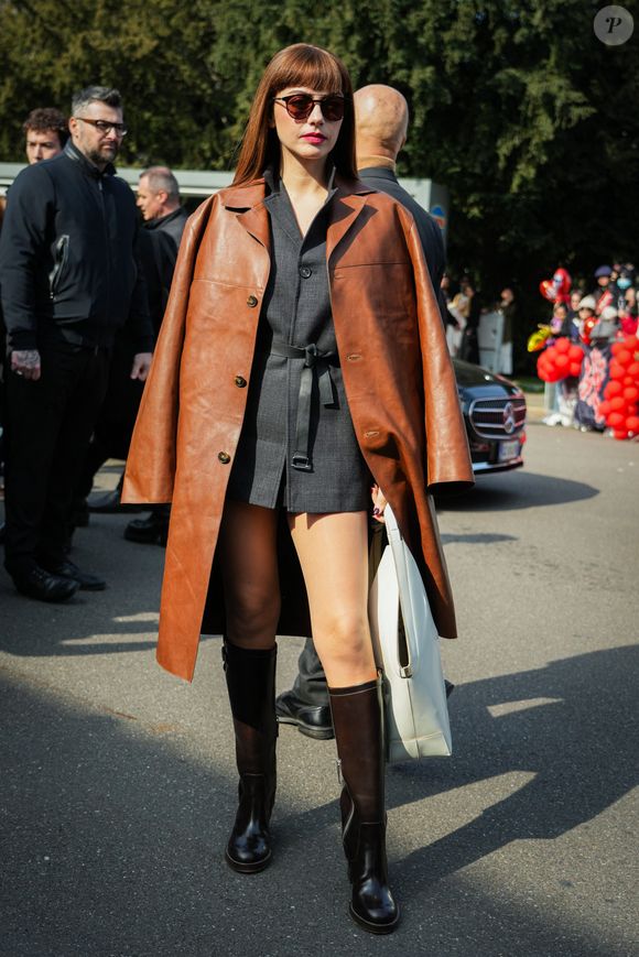Annalisa au Tod’s fashion show pendant la Fashion Week de Milan le 28 février 2025© Lucia Sabatelli/Bestimage