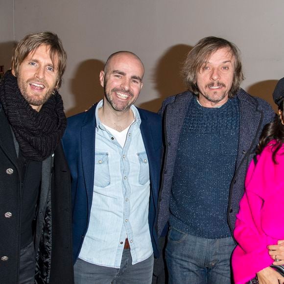 Philippe Lacheau, Julien Arruti, Pascal Demolon, Reem Kherici - Petit Bateau célèbre les 100 ans de la petite Culotte au Palais de Tokyo à Paris , le 6 février 2018. 

© Pierre Perusseau/Bestimage