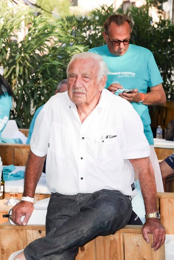 Marcel Campion lors de la 6ème édition du tournoi de pétanque caritative Turquoise place des lices au profit pour la deuxième année de l’association soleil d’enfance.
Saint-Tropez, le 10 août 2025.

© Jack Tribeca / Bestimage