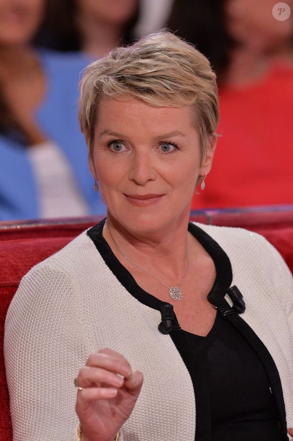 Elise Lucet lors de l'enregistrement de Vivement Dimanche à Paris, France, 28 septembre 2015. Photo by Max Colin/ABACAPRESS.COM