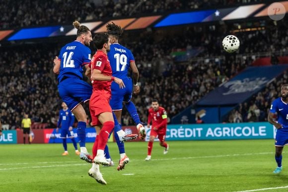 Adrien Rabiot lors du match de football de qualification pour la coupe du monde 2026 opposant la France à Azerbaïdjan (3-0) au Parc des Princes à Paris, France, le 10 àctobre 2025. © Cyril Moreau/Bestimage