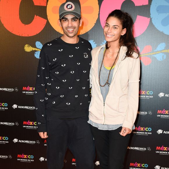 Christophe Licata et Tatiana Silva - Projection du nouveau film d'animation Pixar "Coco" au Grand Rex à Paris, le 14 novembre 2017. © Coadic Guirec/Bestimage