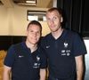 C’est un “choix volontaire” de la part de Jérémy Mathieu, dont la photo a fait le tour des réseaux sociaux

Kevin Gameiro et Jeremy Mathieu visitant les écuries de l'hippodrome de Vincennes, à Vincennes, France, le 27 mai 2016. Photo par Jerome Domine/ABACAPRESS.COM