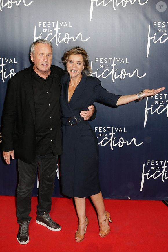 Samantha Renier et Yves Renier lors de la 20e édition du Festival de fiction TV, le 13 septembre 2018 à La Rochelle, France. Photo de Thibaud MORITZ ABACAPRESS.COM