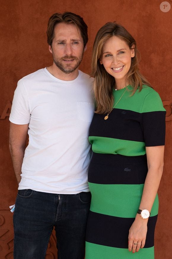 Ophélie Meunier et Mathieu Vergne assistent aux Internationaux de France 2021 à Roland Garros le 11 juin 2021 à Paris, France. Photo Laurent Zabulon/ABACAPRESS.COM