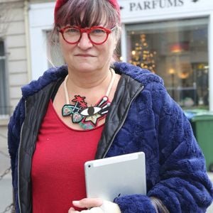 Exclusif - Christine Bravo - Arrivées et sorties dans les studios RTL à Paris. Le 23 février 2021. © Panoramic / Bestimage