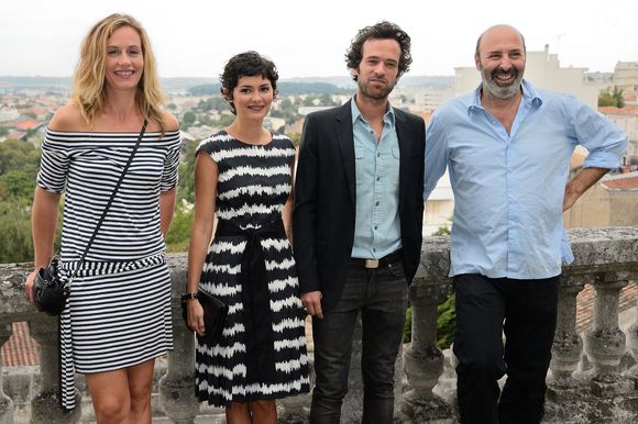Cécile de France, Audrey Tautou, Romain Duris et Cédric Klapisch posent pour le photocall de 'Casse Tête Chinois' lors du 6ème Festival du Film d'Angoulême à Angoulême, France, le 23 août 2013. Photo Nicolas Briquet/Abaca
