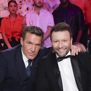 Exclusif - Benjamin Castaldi, Raymond Aabou, sur le plateau de l’émission « TPMP » La dernière sur C8,  présentée par C.Hanouna et diffusée en direct sur C8, Paris, France, le 27 fevrier 2025. © Jack Tribeca / Bestimage