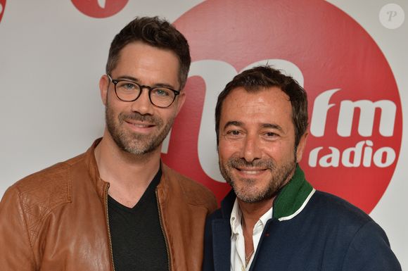 Exclusif - Emmanuel Moire interviewé par Bernard Montiel pour la radio MFM à Paris, le 1er juin 2015. L'émission sera diffusée le 6 juin prochain.  
VEEREN / BESTIMAGE