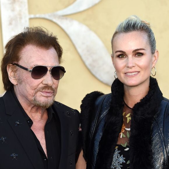 Archive - Johnny Hallyday et sa femme Laeticia à la présentation de la collection Dior croisière by Maria Grazia Chiuri à Calabasas, le 11 mai 2017. (Chris Delmas / Bestimage).