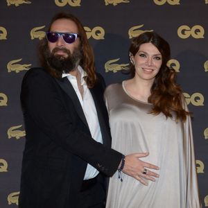Sébastien Tellier et son épouse Amandine de la Richardière ont officialisé un heureux événement lors de la soirée des GQ Awards, au Musée d'Orsay, le 16 janvier 2013. © Rachid Bellak