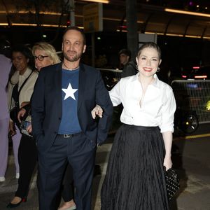 Emilie Dequenne et son mari Michel Ferracci lors du Festival de Cannes en Mai 2024.