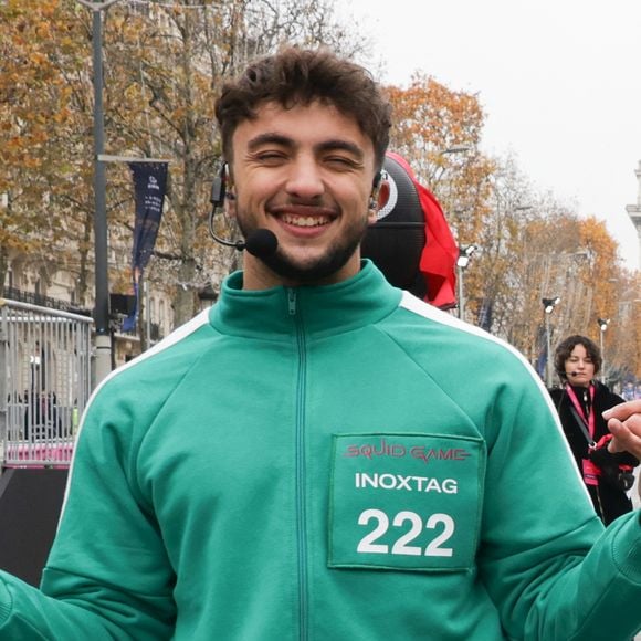 Inoxtag, à l'occasion de l'événement Squid Game, le 1er décembre 2024, à Paris. © Coadic Guirec/Bestimage