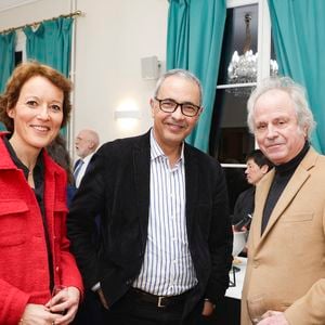 Exclusif - Aurélie Julia, Kamel Daoud, Franz-Olivier Giesbert - Dîner de la Revue des Deux Mondes à Paris à la Maison de l'Amérique Latine à Paris le 18 décembre 2024.© Jack Tribeca / Bestimage