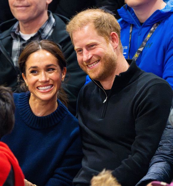 Le prince Harry, duc de Sussex, Meghan Markle, duchesse de Sussex au basket-ball en fauteuil roulant au Centre des congrès de Vancouver lors des Invictus Games Vancouver Whistler 2025 au Canada. Photo par Mischa Schoemaker/ABACAPRESS.COM
