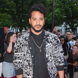 Slimane (Slimane Nebchi) arrive au dîner de la 8ème édition du "Global Gift Gala" à Paris, le 16 mai 2017.

Agence / Bestimage