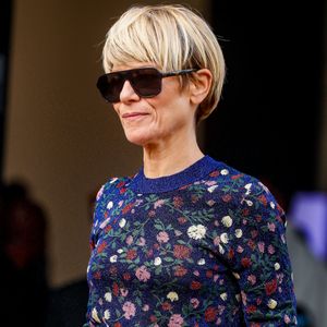 Marina Foïs - Arrivées au défilé Paco Rabanne prêt à porter femme Printemps/Été 2024 lors de la Fashion Week de Paris (PFW), au Palais de Tokyo, à Paris, France, le 28 septembre 2023. © Christophe Clovis/Bestimage