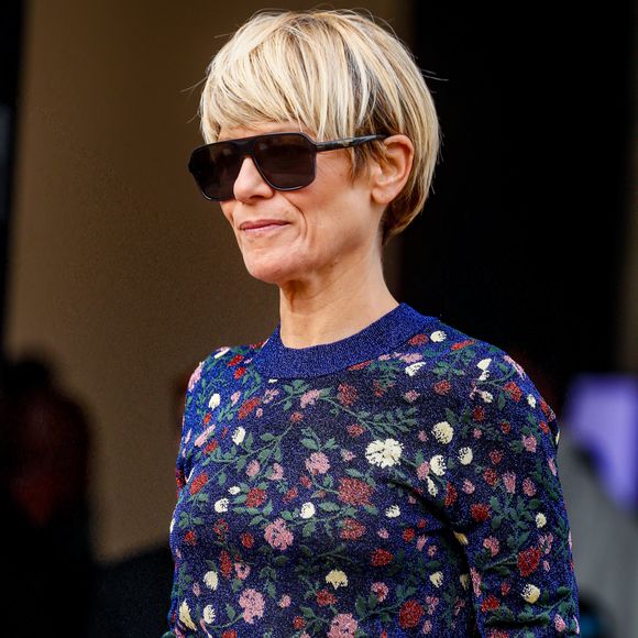 Marina Foïs - Arrivées au défilé Paco Rabanne prêt à porter femme Printemps/Été 2024 lors de la Fashion Week de Paris (PFW), au Palais de Tokyo, à Paris, France, le 28 septembre 2023. © Christophe Clovis/Bestimage