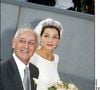 Rien ne laissait alors penser que les époux prendraient des chemins différents quelques années plus tard. 

Clotilde Courau à son mariage à la Basilique Sainte Marie des Anges à Rome 25 septembre 2003 AGENCE / BESTIMAGE