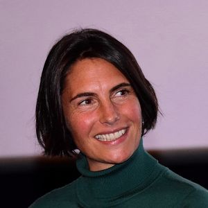 Alessandra Sublet prend la parole autour de la table ronde 'Elles ont osé' pendant le festival 'Lyon Gagne Avec Ses Femmes' dont elle est la marraine, le 14 novembre 2019.  © Romain Ducelin / Bestimage