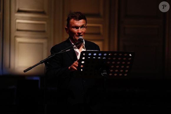 Exclusif - Sylvain Tesson - Soirée caritative "Les artistes s'engagent aux côtés des arméniens du Haut-Karabagh et d'Arménie, pour les 200 jours du blocus" à la salle Gaveau à Paris. Le 28 juin 2023 ©Christophe Clovis / Bestimage