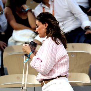 Rachel Legrain-Trapani - People dans les tribunes des Internationaux de France de Tennis de Roland Garros à Paris. Le 9 juin 2021 © Dominique Jacovides / Bestimage
