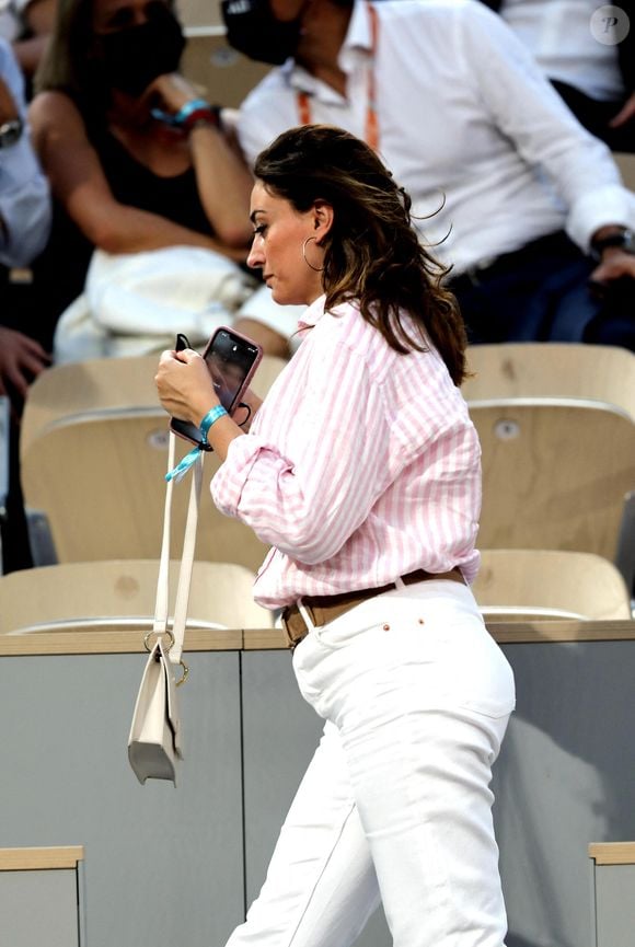 Rachel Legrain-Trapani - People dans les tribunes des Internationaux de France de Tennis de Roland Garros à Paris. Le 9 juin 2021 © Dominique Jacovides / Bestimage