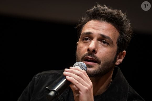 Maxim Nucci ((compositeur et réalisateur) lors de la conférence de presse pour la sortie de l'album "Mon pays c'est l'amour" de Johnny Hallyday dans les locaux de Warner Music France à Paris le 15 octobre 2018. © Cyril Moreau / Bestimage