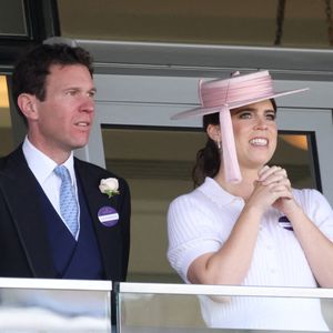 Jack Brooksbank et sa femme la princesse Eugenie d'York - La famille royale d'Angleterre aux courses hippiques "Royal Ascot 2024" à Ascot. Le 19 juin 2024 © Tim Merry / MirrorPix / Bestimage