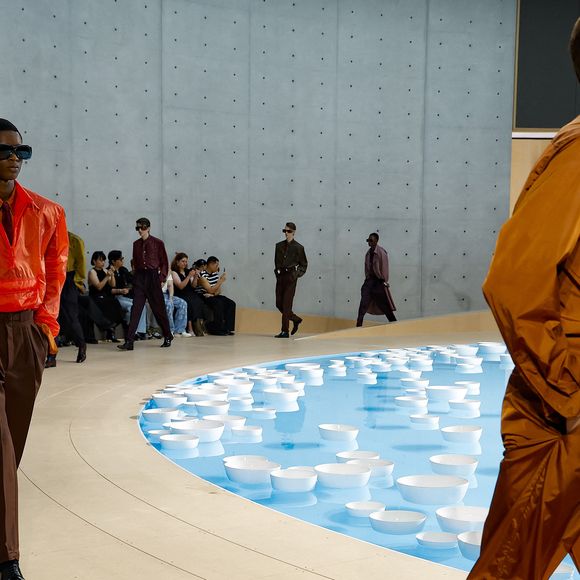 Défilé Saint Laurent "Collection Homme Prêt-à-Porter Printemps/Eté 2026" lors de la Fashion Week de Paris, le 24 juin 2025