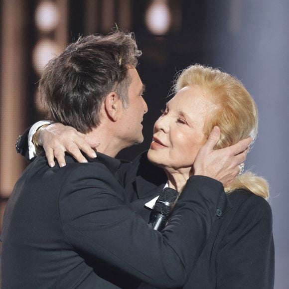 David Hallyday et Sylvie Vartan - Cérémonie de la 40ème édition des Victoires de la Musique à la Seine Musicale à Boulogne-Billancourt, France, le 14 février 2025. © Coadic Guirec/Bestimage