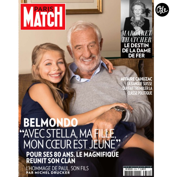 Couverture Paris Match / Jean-Paul Belmondo et sa fille Stella