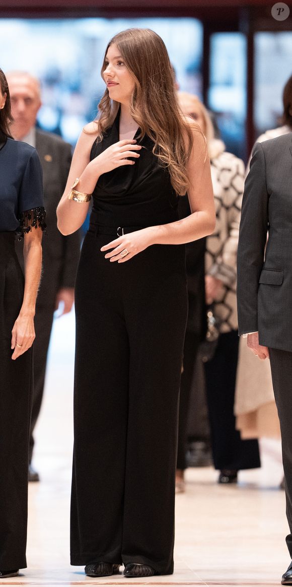 Le roi Felipe VI, la reine Letizia, la princesse héritière Leonor et la princesse Sofia assistent au concert de clôture de la 33ème Semaine musicale à Oviedo. Photo by LALO YASKY / BESTIMAGE