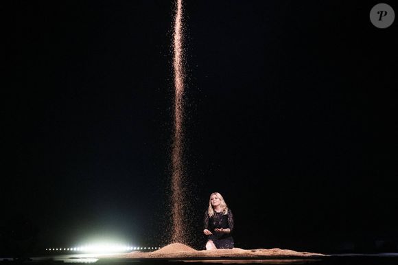 May 17, 2025, Basel, Switzerland: Louane of France competes in the Grand Final of the 69th Eurovision Song Contest at St. Jakobshalle on May 17, 2025, in Basel, Switzerland. © Baden Roth/ZUMA Press Wire/Bestimage