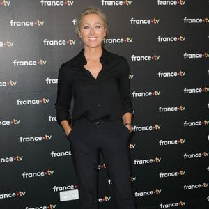 Anne-Sophie Lapix au photocall de la conférence de presse de rentrée de France Télévisions à Paris, France, le 4 septembre 2024. © Coadic Guirec/Bestimage