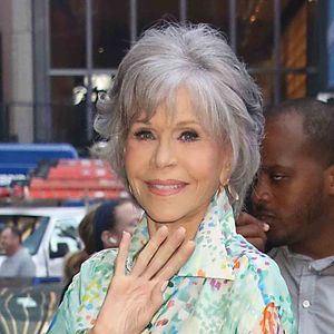 Jane Fonda arrive à l'émission "Good Morning America" à New York, le 19 juillet 2022. Photo par Bestimage