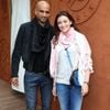 Aurelien Capoue et Rachel Legrain-Trapani - People au village des Internationaux de France de tennis de Roland Garros à Paris, le 28 mai  2014.