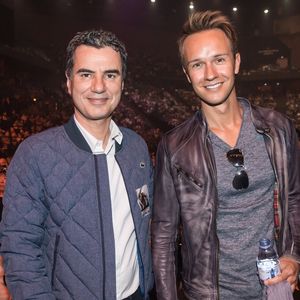 Cyril Féraud et Laurent Luyat - People au concert de Michel Polnareff à l'AccorHotels Arena de Paris le 7 mai 2016. © Cyril Moreau  / Bestimage
